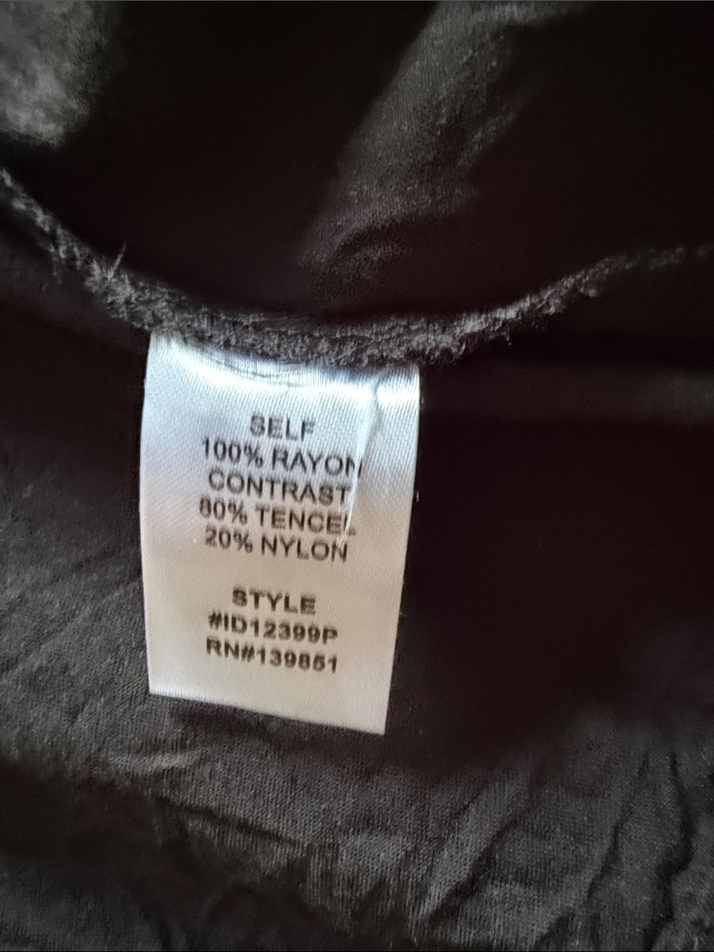 ODDY Black Sleeveless Swing Mini Dress with Ruffle Hem 100% rayon 2XL - Picture 11 of 11